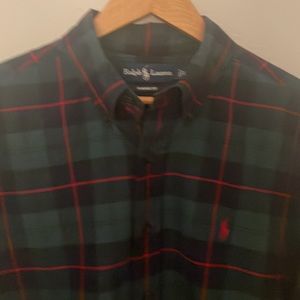 Ralph Lauren Man’s Button Down Shirt Plaid Size L